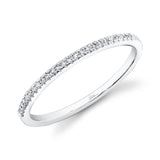 0.08CT 14K W/G DIAMOND LADYS BAND