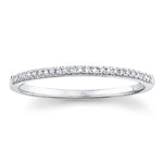 0.08CT 14K W/G DIAMOND LADYS BAND