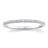 0.08CT 14K W/G DIAMOND LADYS BAND
