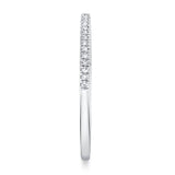 0.08CT 14K W/G DIAMOND LADYS BAND