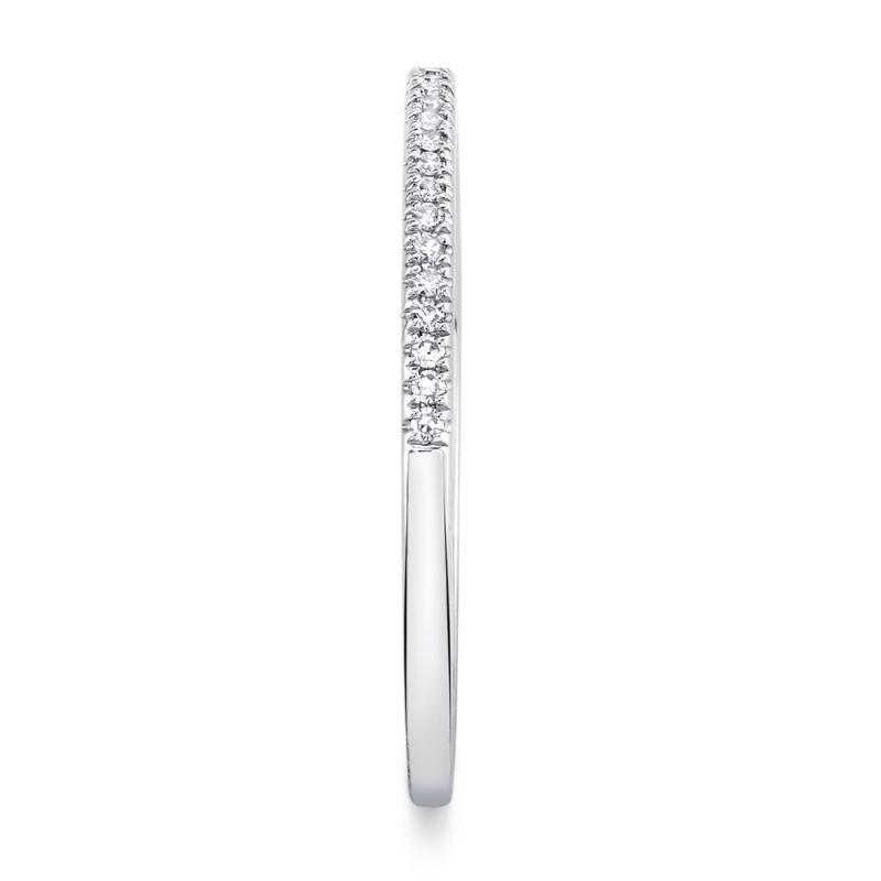 0.08CT 14K W/G DIAMOND LADYS BAND