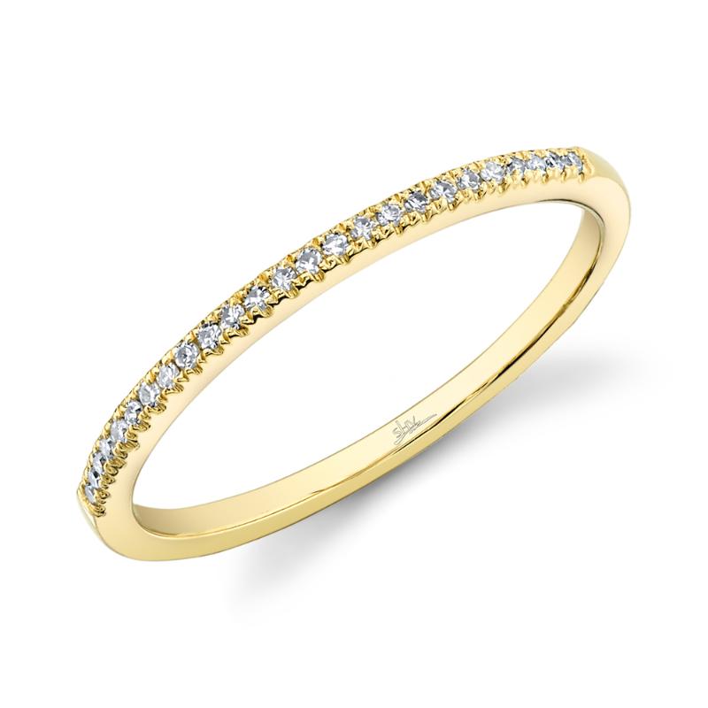 0.08CT 14K Y/G DIAMOND LADYS BAND