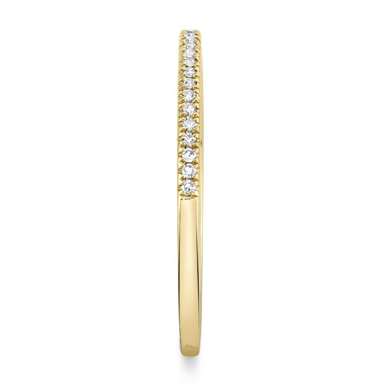 0.08CT 14K Y/G DIAMOND LADYS BAND