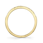 0.08CT 14K Y/G DIAMOND LADYS BAND