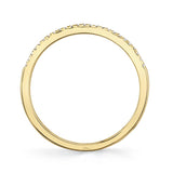 0.08CT 14K Y/G DIAMOND LADYS BAND