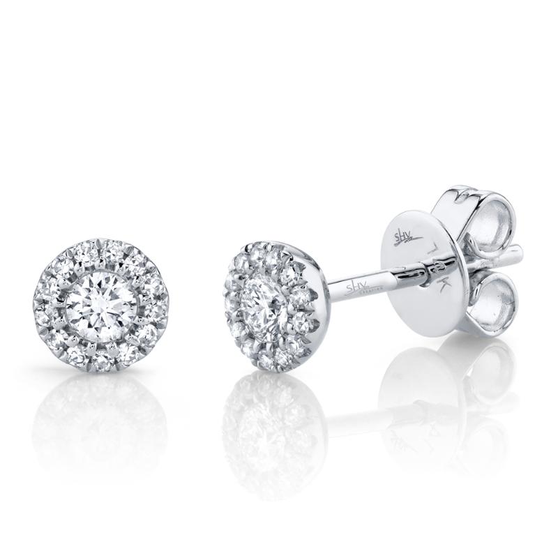 0.24CT 14K W/G DIAMOND STUD EARRING
