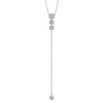 0.29CT 14K W/G DIAMOND LARIAT NECKLACE