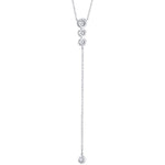 0.29CT 14K W/G DIAMOND LARIAT NECKLACE