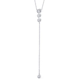 0.29CT 14K W/G DIAMOND LARIAT NECKLACE