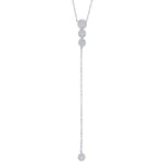 0.29CT 14K W/G DIAMOND LARIAT NECKLACE