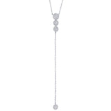 0.29CT 14K W/G DIAMOND LARIAT NECKLACE