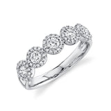 0.70CT 14K W/G DIAMOND LADYS BAND SZ 8