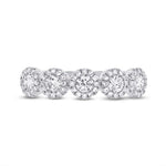 0.70CT 14K W/G DIAMOND LADYS BAND SZ 6