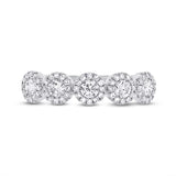 0.70CT 14K W/G DIAMOND LADYS BAND SZ 6