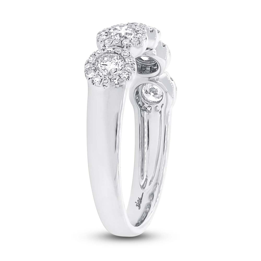 0.70CT 14K W/G DIAMOND LADYS BAND SZ 6