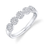 0.40CT 14K W/G DIAMOND LADYS BAND
