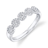 0.40CT 14K W/G DIAMOND LADYS BAND