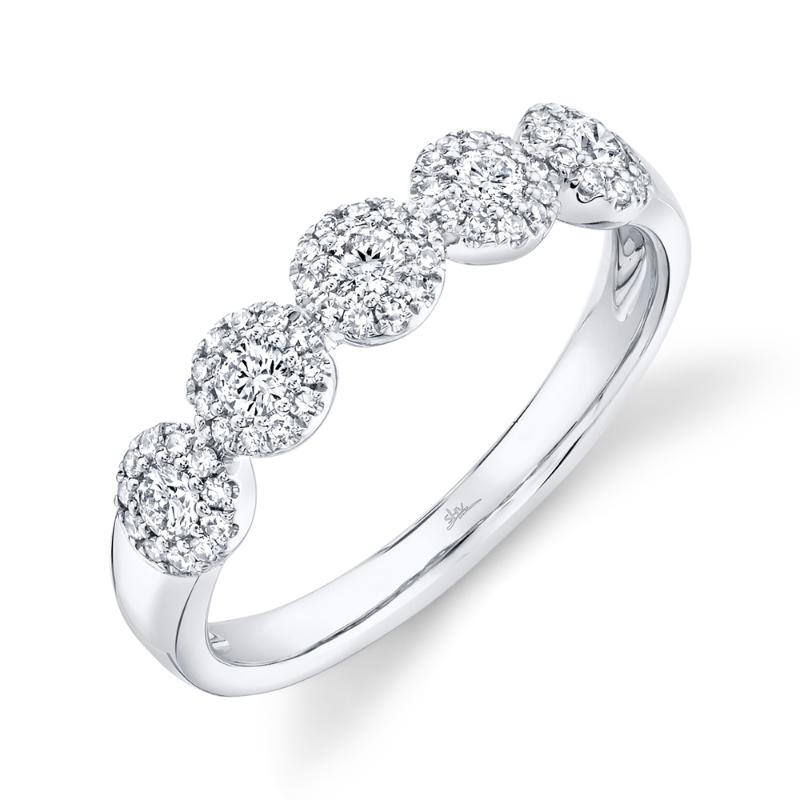 0.40CT 14K W/G DIAMOND LADYS BAND