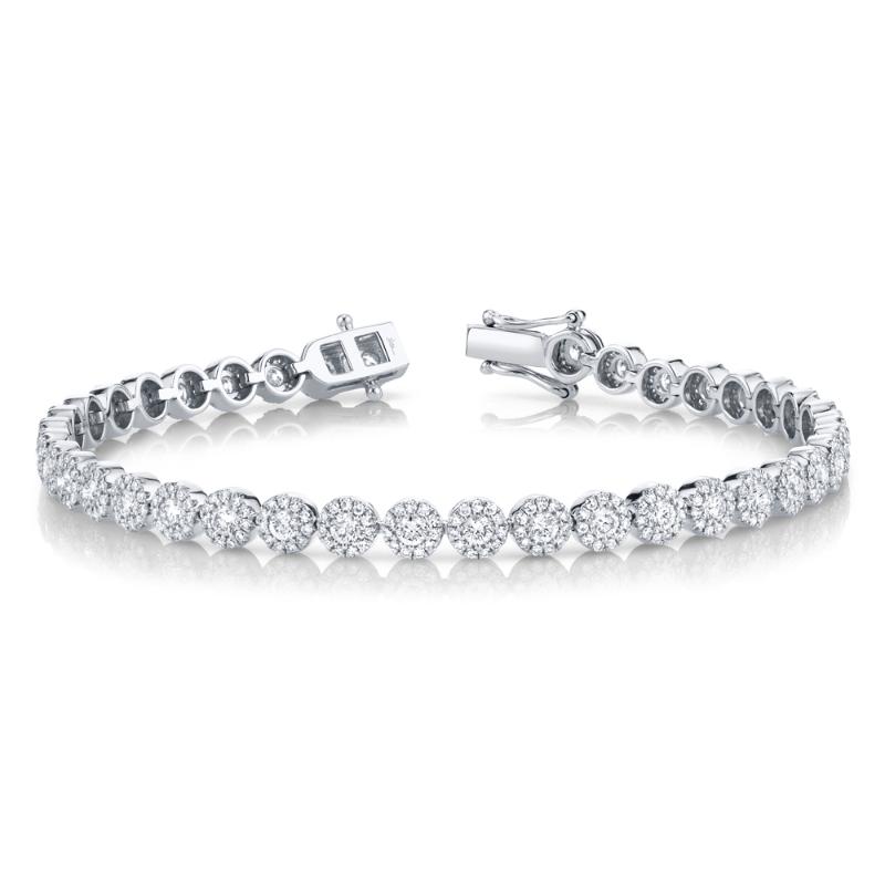 3.03CT 14K W/G DIAMOND LADYS BRACELET