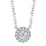 0.14CT 14K W/G DIAMOND NECKLACE