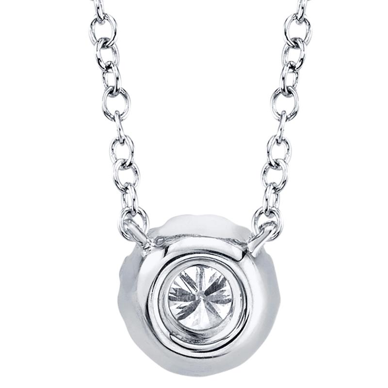 0.14CT 14K W/G DIAMOND NECKLACE