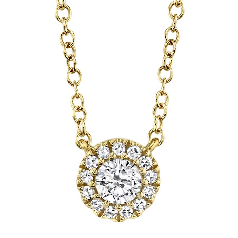 0.14CT 14K Y/G DIAMOND NECKLACE