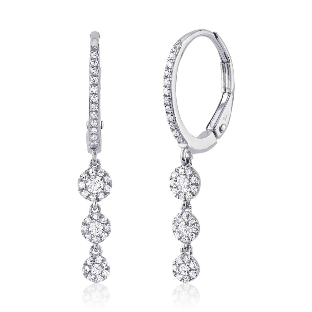 0.32CT 14K W/G DIAMOND EARRING