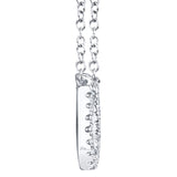 0.06CT 14K W/G DIAMOND HORSESHOE NECKLACE