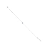 0.05CT 14K W/G DIAMOND PAVE CIRCLE BRACELET
