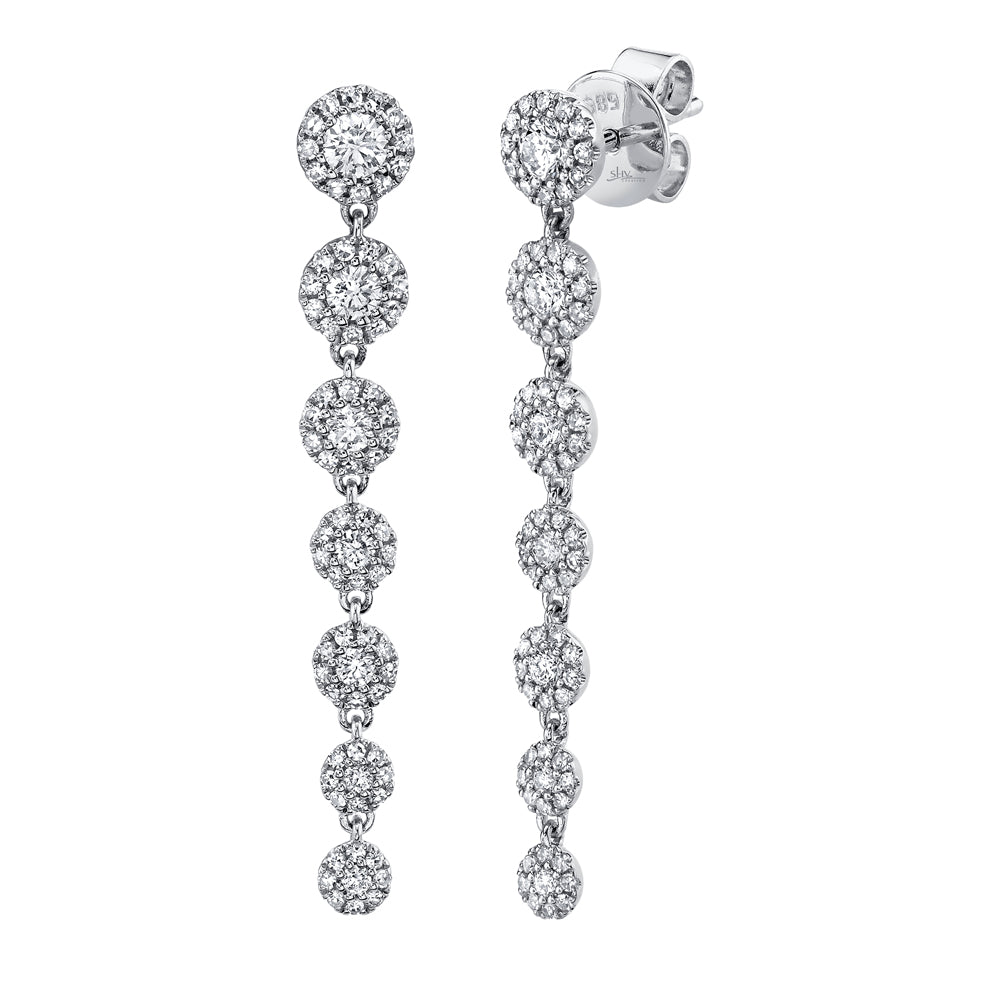 0.80CT 14K W/G DIAMOND EARRING