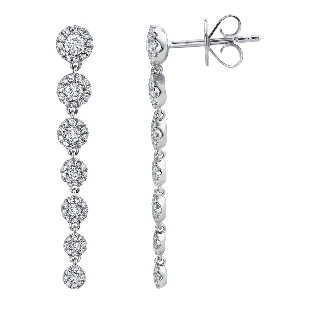 0.80CT 14K W/G DIAMOND EARRING
