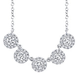 0.53CT 14K W/G DIAMOND NECKLACE