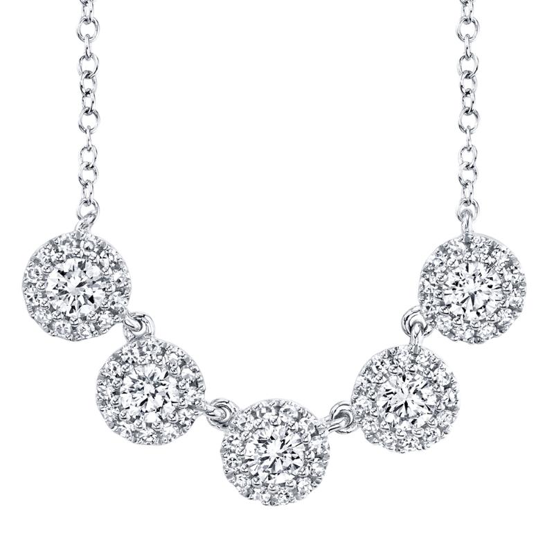 0.53CT 14K W/G DIAMOND NECKLACE