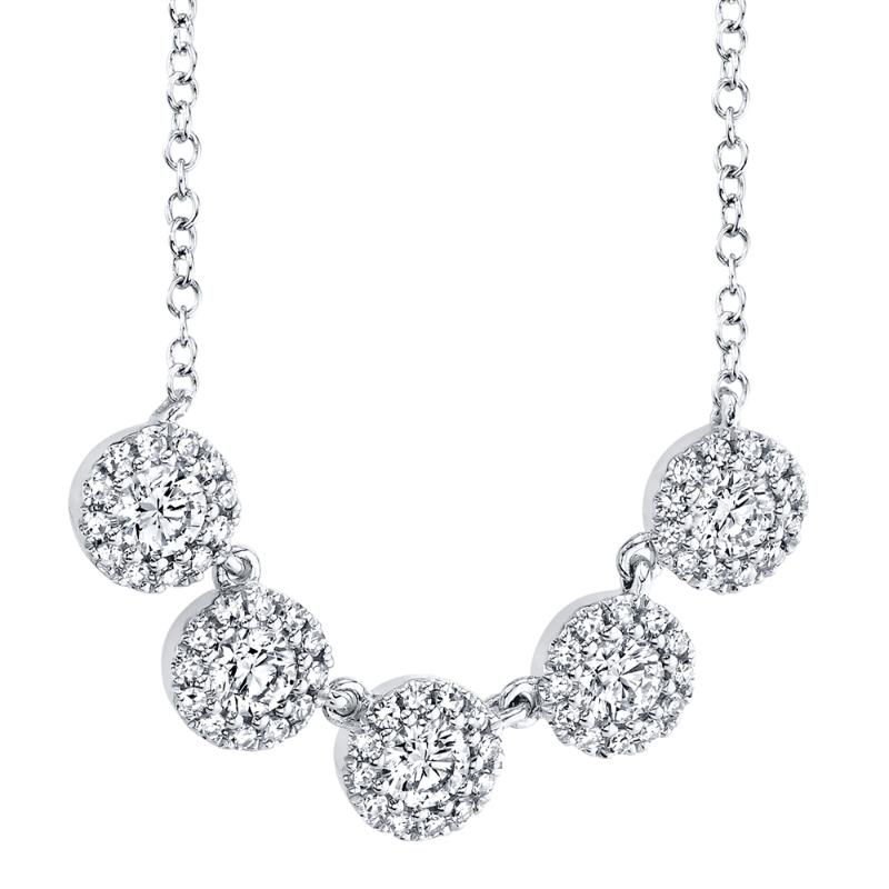 0.53CT 14K W/G DIAMOND NECKLACE