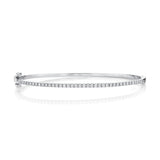 0.73CT 14K W/G DIAMOND BANGLE