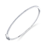 0.62CT 14K W/G DIAMOND BANGLE
