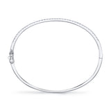 0.62CT 14K W/G DIAMOND BANGLE