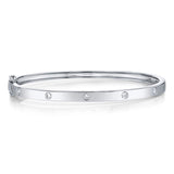 0.38CT 14K W/G DIAMOND BANGLE