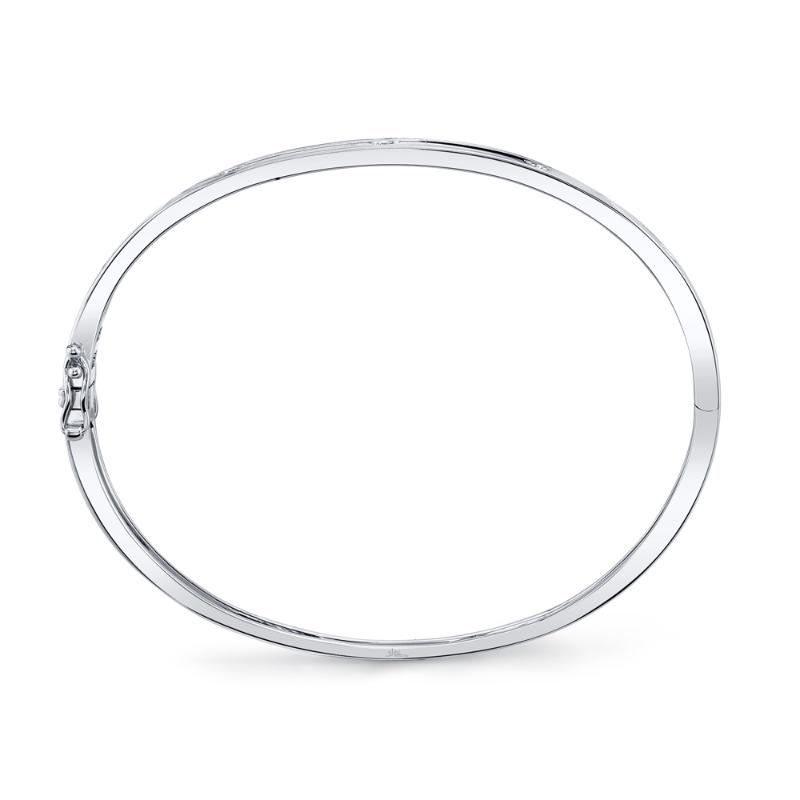 0.38CT 14K W/G DIAMOND BANGLE