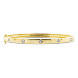 0.38CT 14K Y/G DIAMOND BANGLE