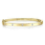 0.38CT 14K Y/G DIAMOND BANGLE