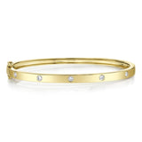 0.38CT 14K Y/G DIAMOND BANGLE