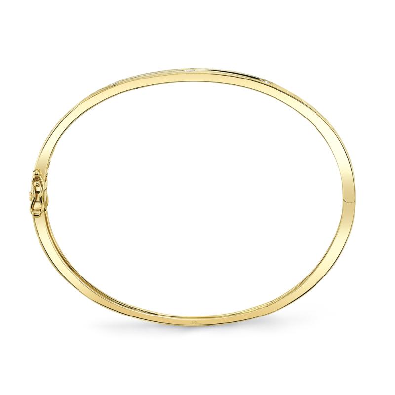 0.38CT 14K Y/G DIAMOND BANGLE