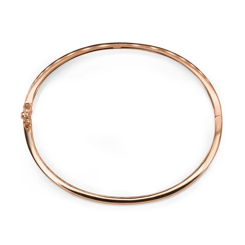 0.38CT 14K R/G DIAMOND BANGLE