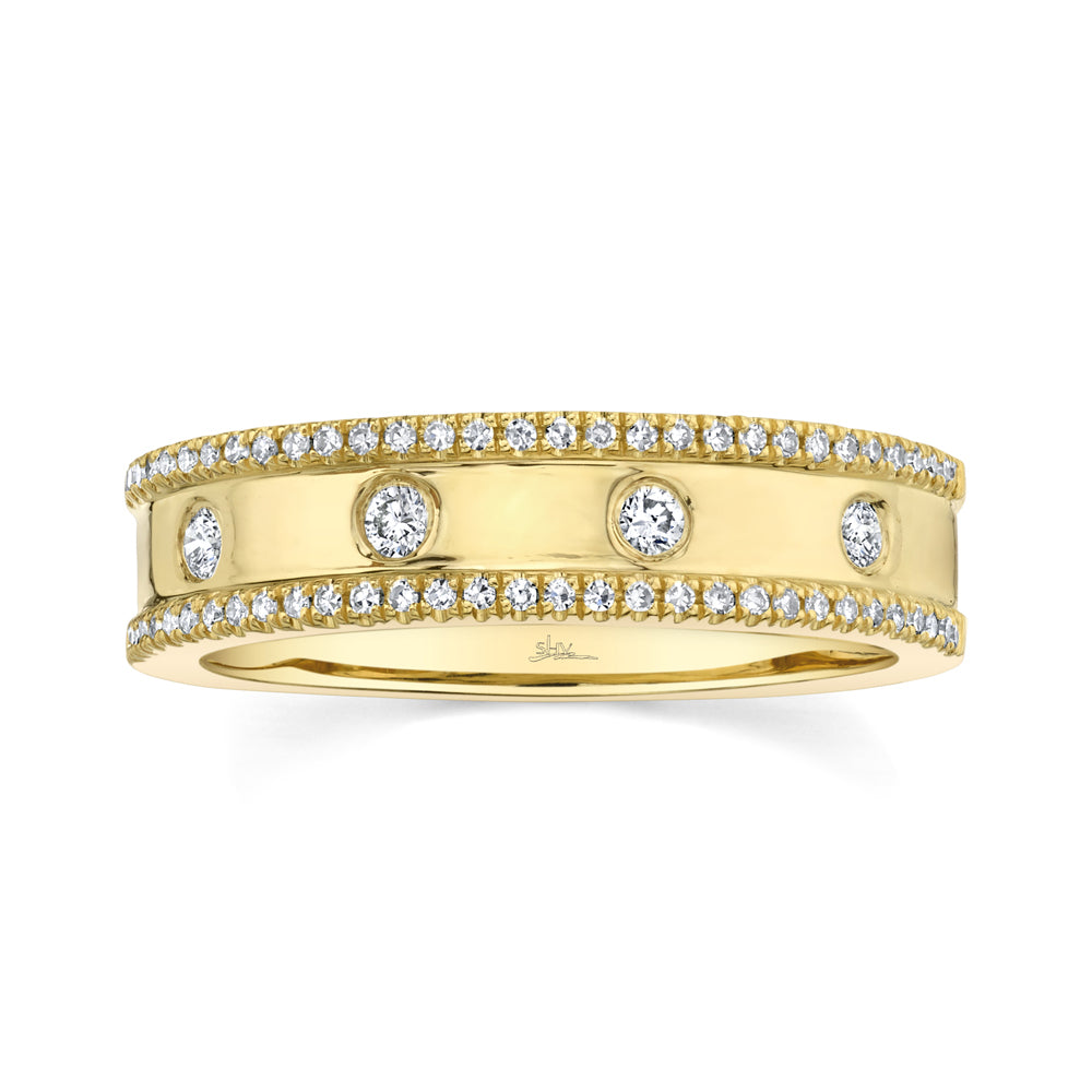 0.23CT 14K Y/G DIAMOND LADYS RING