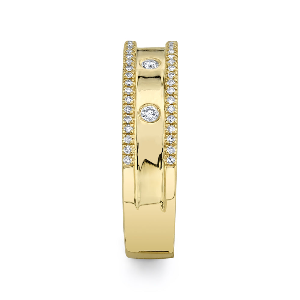 0.23CT 14K Y/G DIAMOND LADYS RING