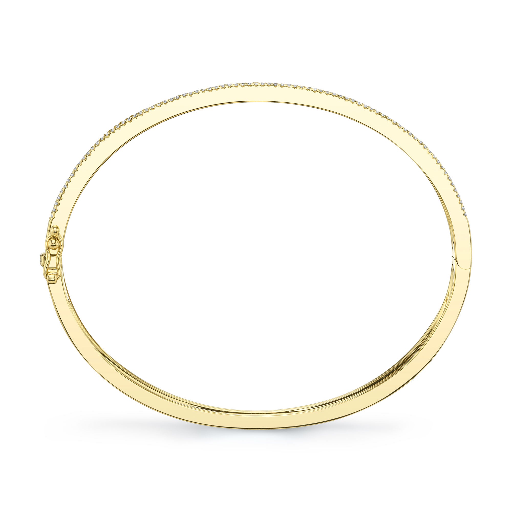 0.97CT 14K Y/G DIAMOND BANGLE