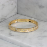 0.97CT 14K Y/G DIAMOND BANGLE