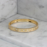 0.97CT 14K Y/G DIAMOND BANGLE