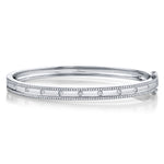 0.62CT 14K W/G DIAMOND BANGLE